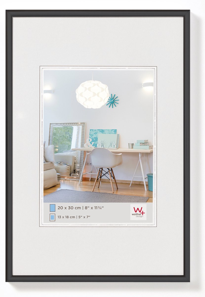 Walther New Lifestyle - Kunststoffrahmen - Fotogröße 60x90 cm - Schwarz