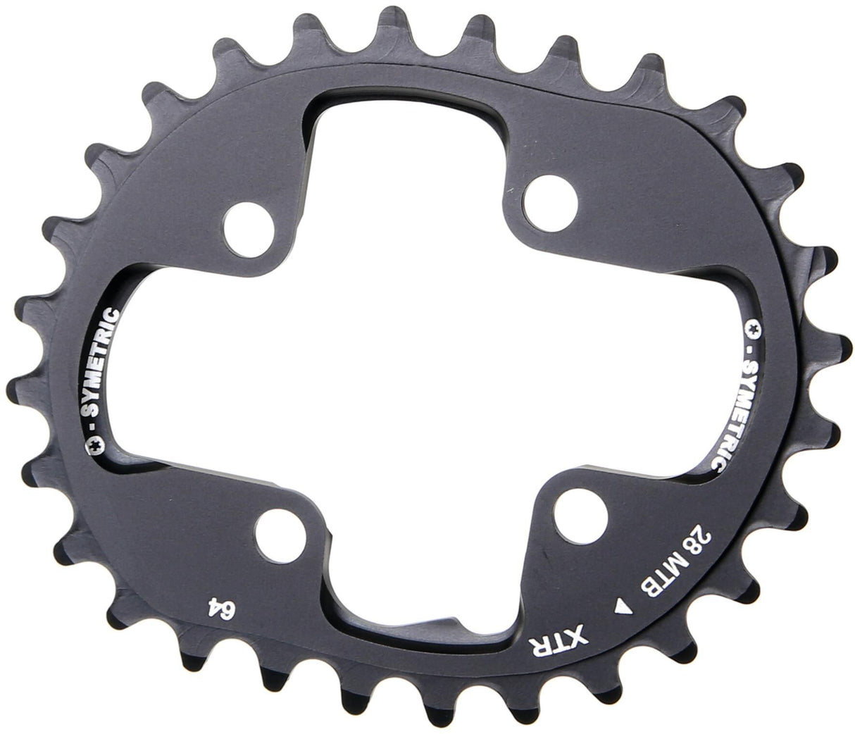 O.symetric Kettenblatt Kettenblatt 28t Alu schwarz