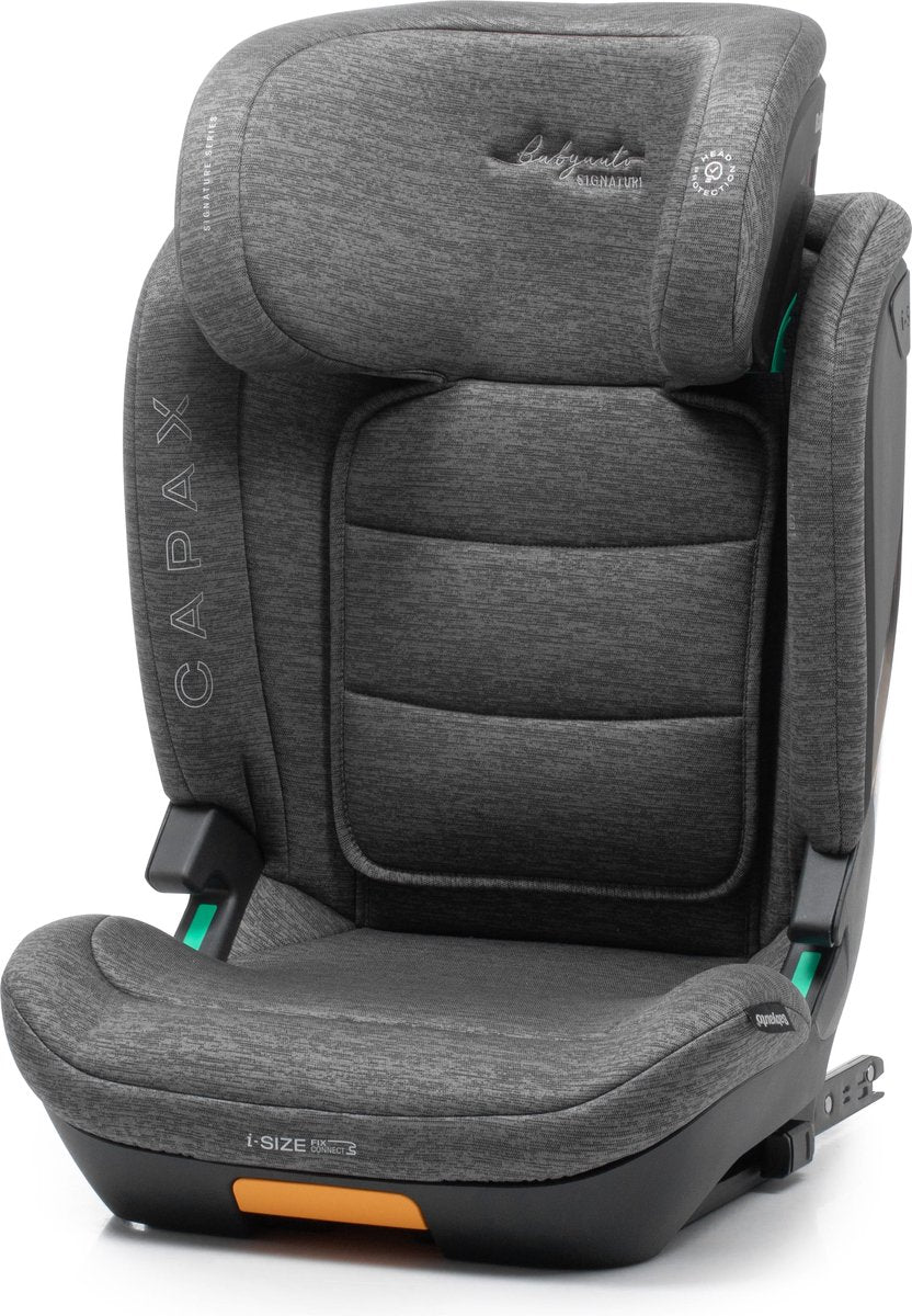Babyauto Capax Autositz i-Size – mit Isofix – 15 bis 36 kg – 4 bis 12 Jahre – verstellbare Kopfstütze – Gruppe 2 3 – Farbe Grau
