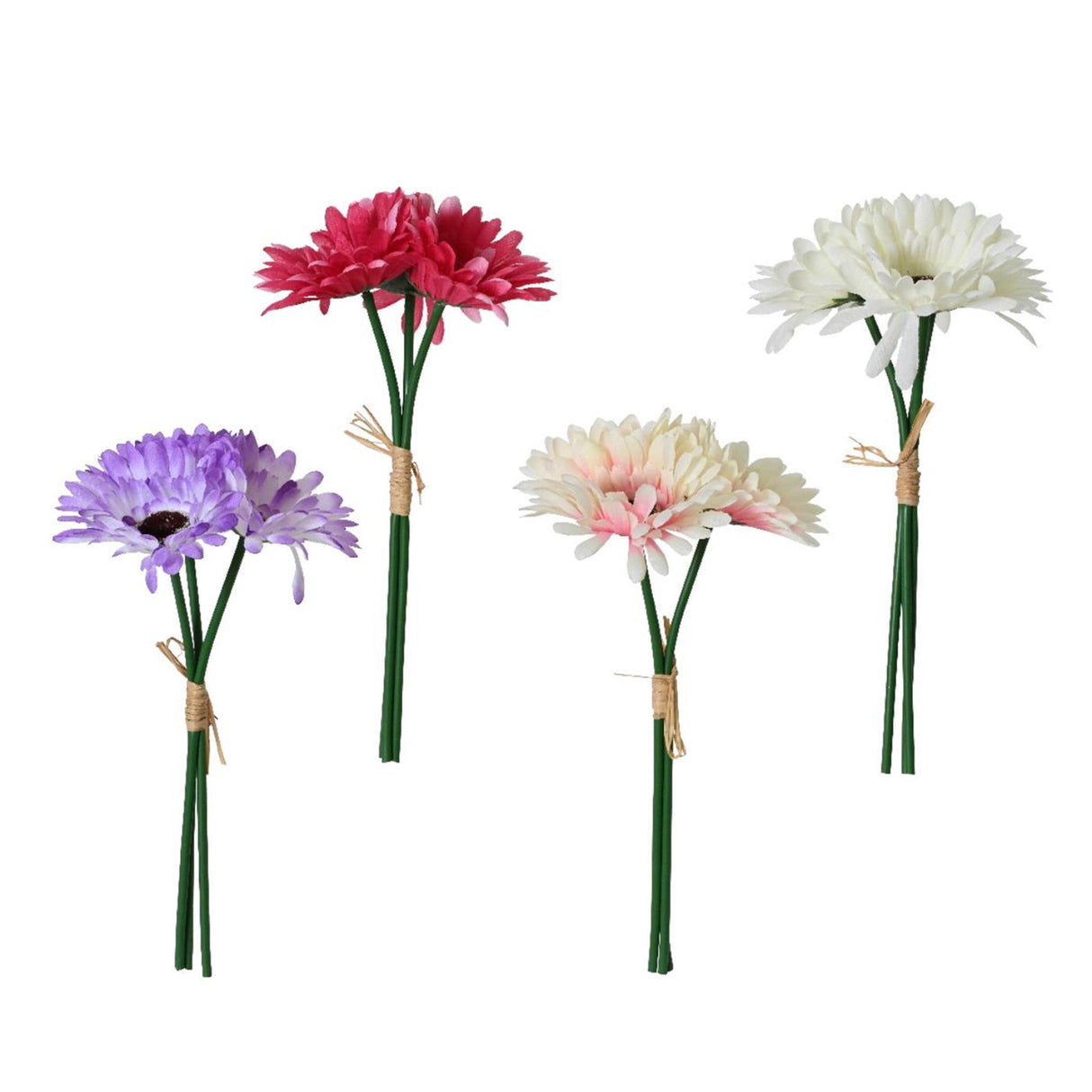 Decoris Gänseblümchenbündel mit 3 Stielen, 26 cm