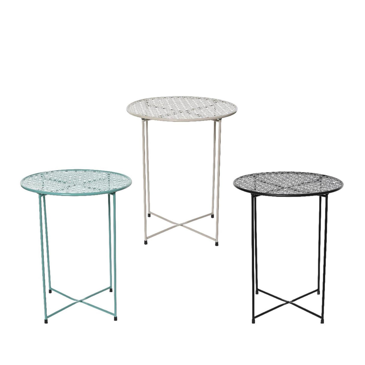 Decoris Beistelltisch für den Innenbereich aus Eisen, H48 cm