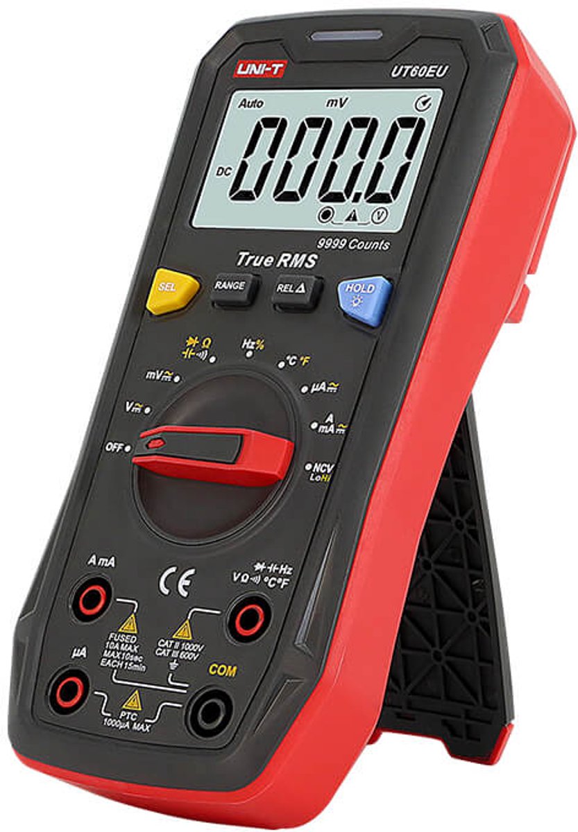Uni-t UT60EU – Digitalmultimeter – Echteffektivwert – 9999 Zähler – Kat. III 600 V