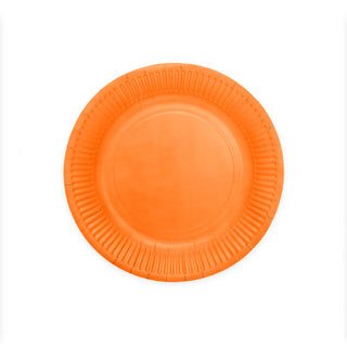 8 Pappteller 23 cm orange | 4 Stück