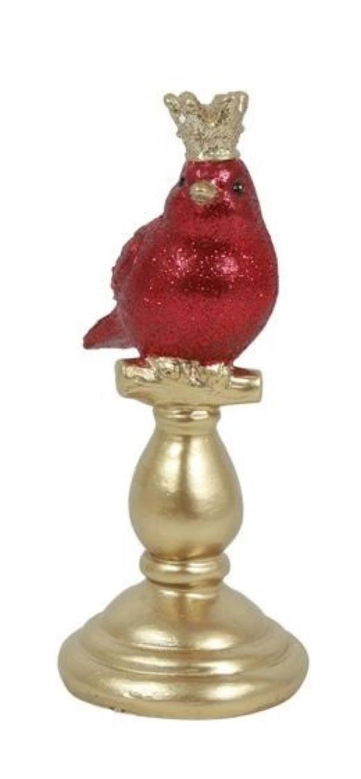Country field countryfield beeld vogel op voet alfred cerise polystone 10,5x7,5x18cm