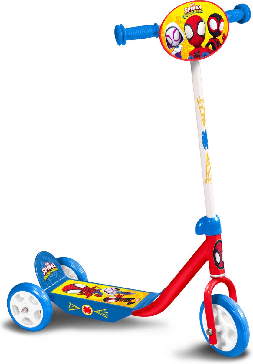 Marvel 3-Rad-Kindstep Spidey Junior Rotblau