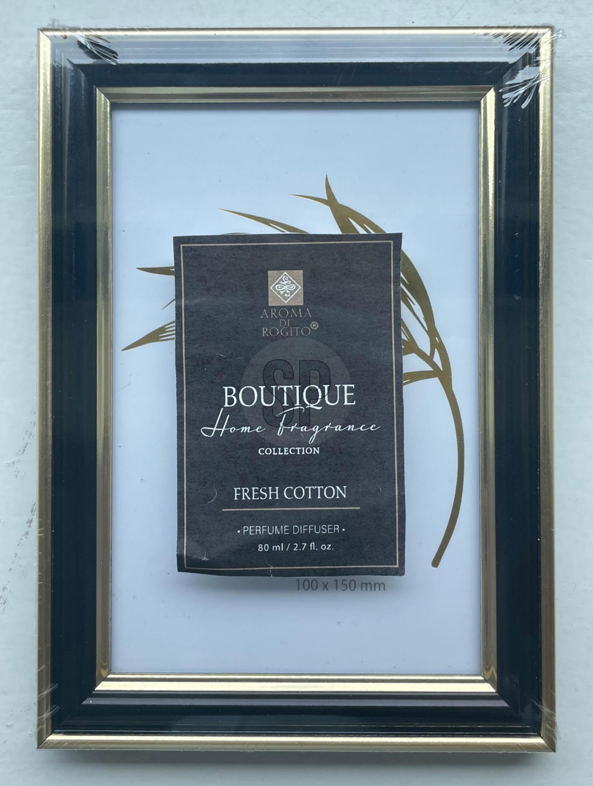 Home-Styling-Fotorahmen, Kunststoff, Schwarzgold, 15 x 20 cm