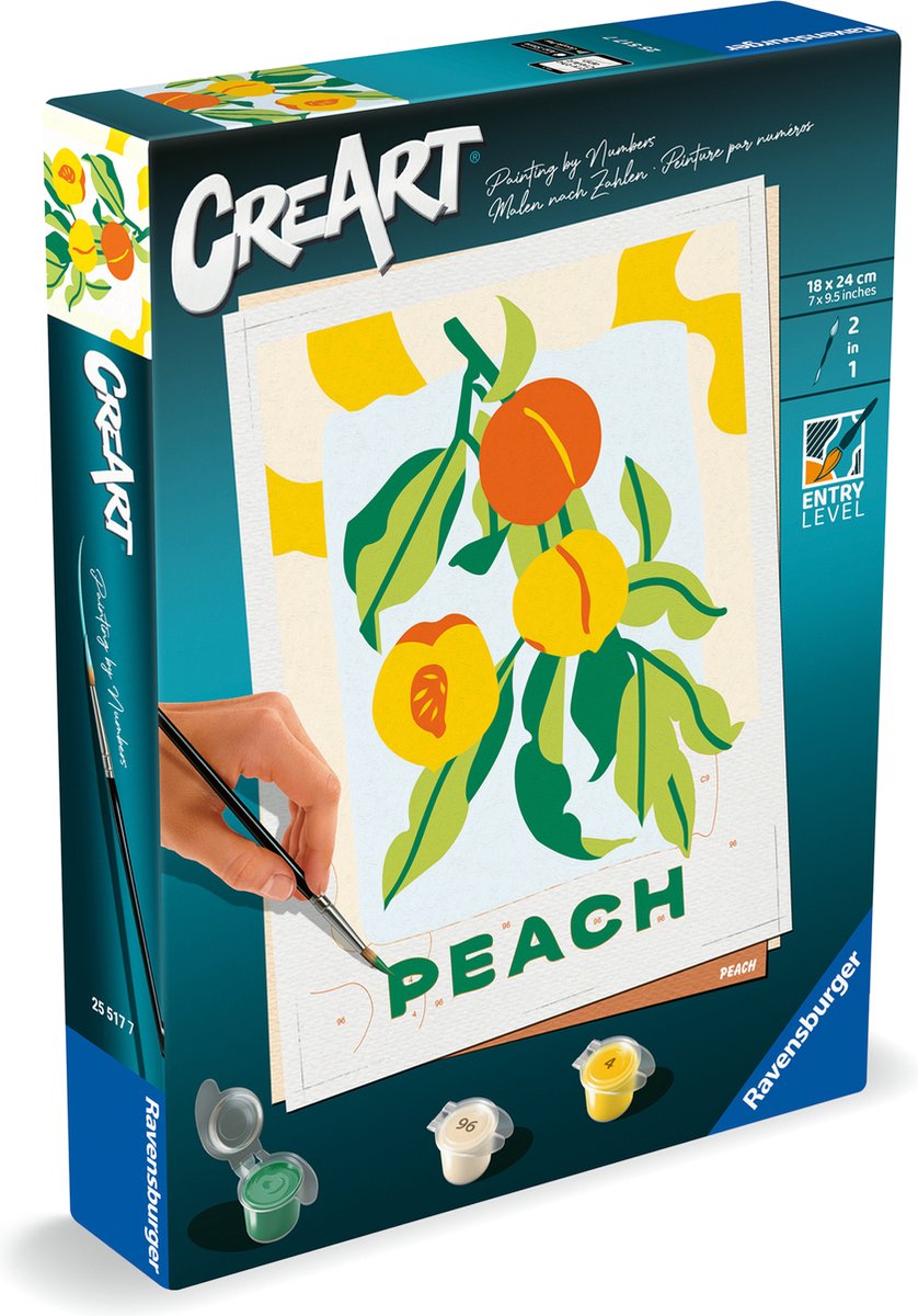 Ravensburger Creart Malen nach Zahlen – Pfirsich