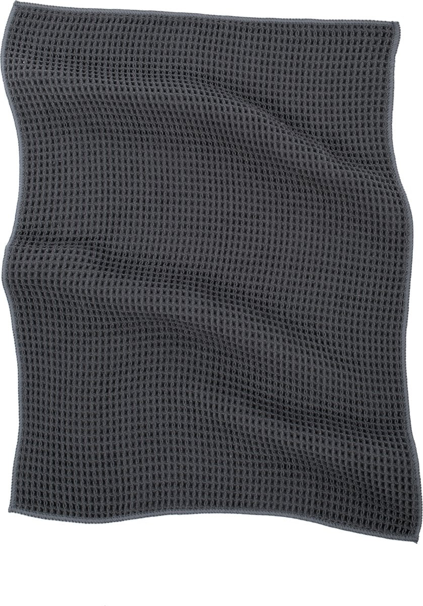 Tiseco Küchentuch Essential, Mikrofaser 40x60cm, Set 2, dunkelgrau
