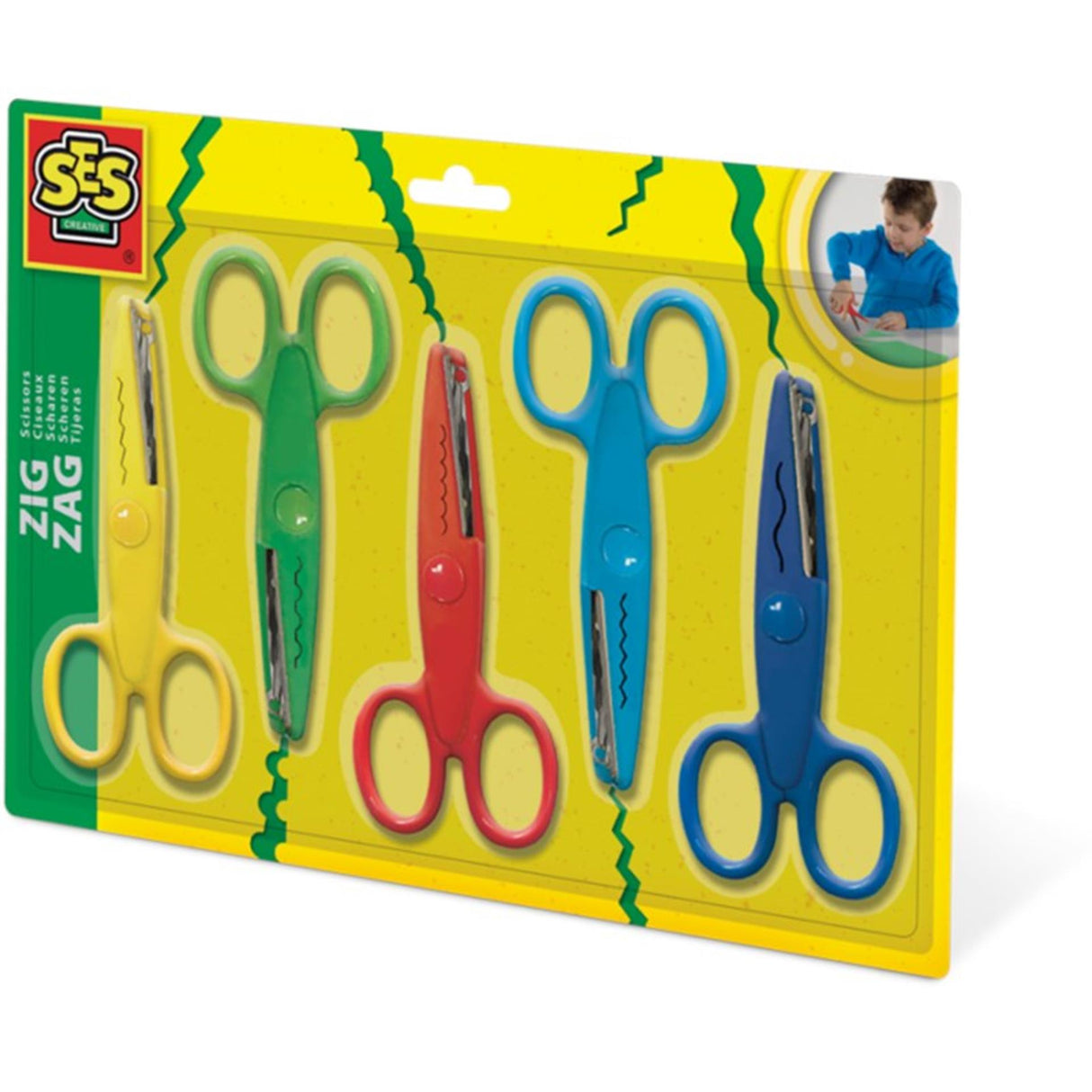 Ses Zickzack-Scheren-Set, 5-teilig
