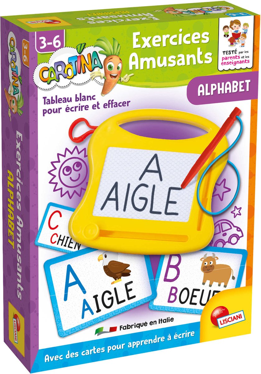 Lisciani Karotte lustige Alphabetübungen - fr