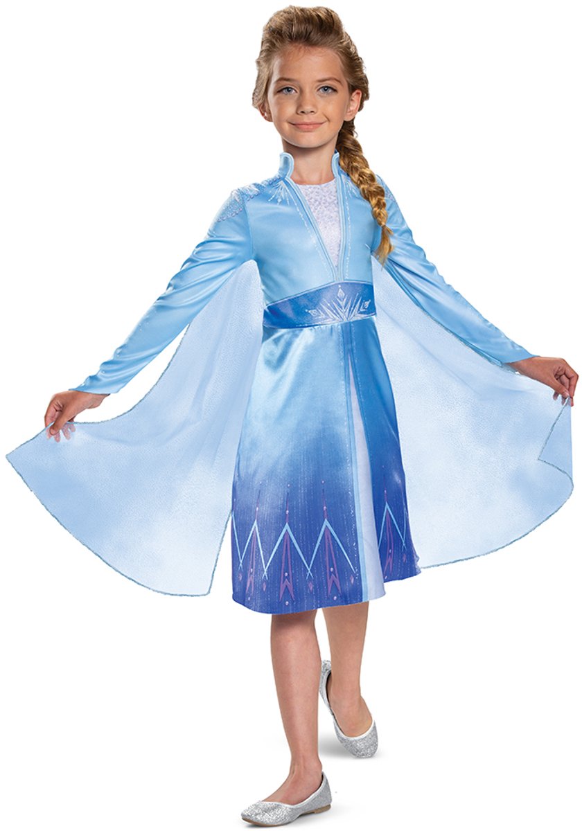 Verkleidung Disney Frozen Elsa reisendes Kinderkostüm klassisch m (7-8 Jahre)