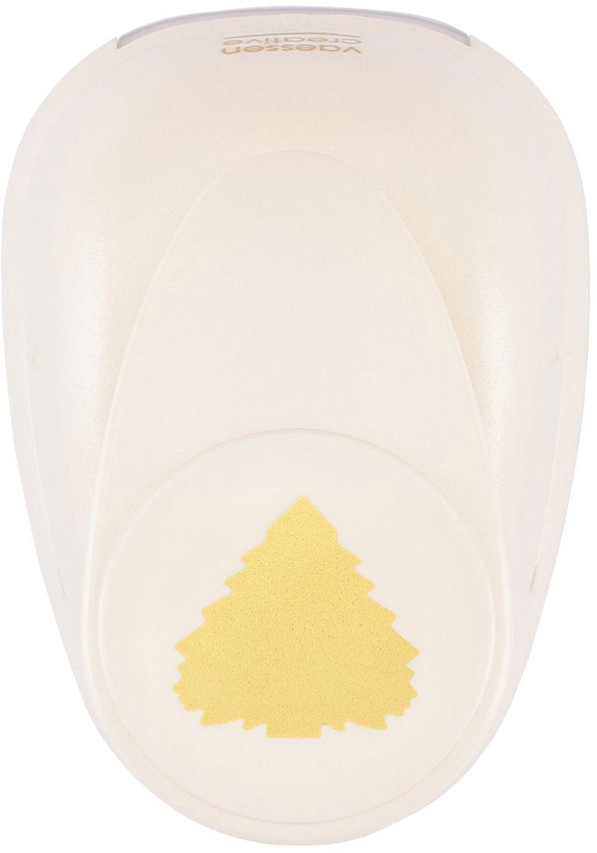 Vaessen creative pons - figuurpons - dennenboom - 3,4 x 3,4 cm