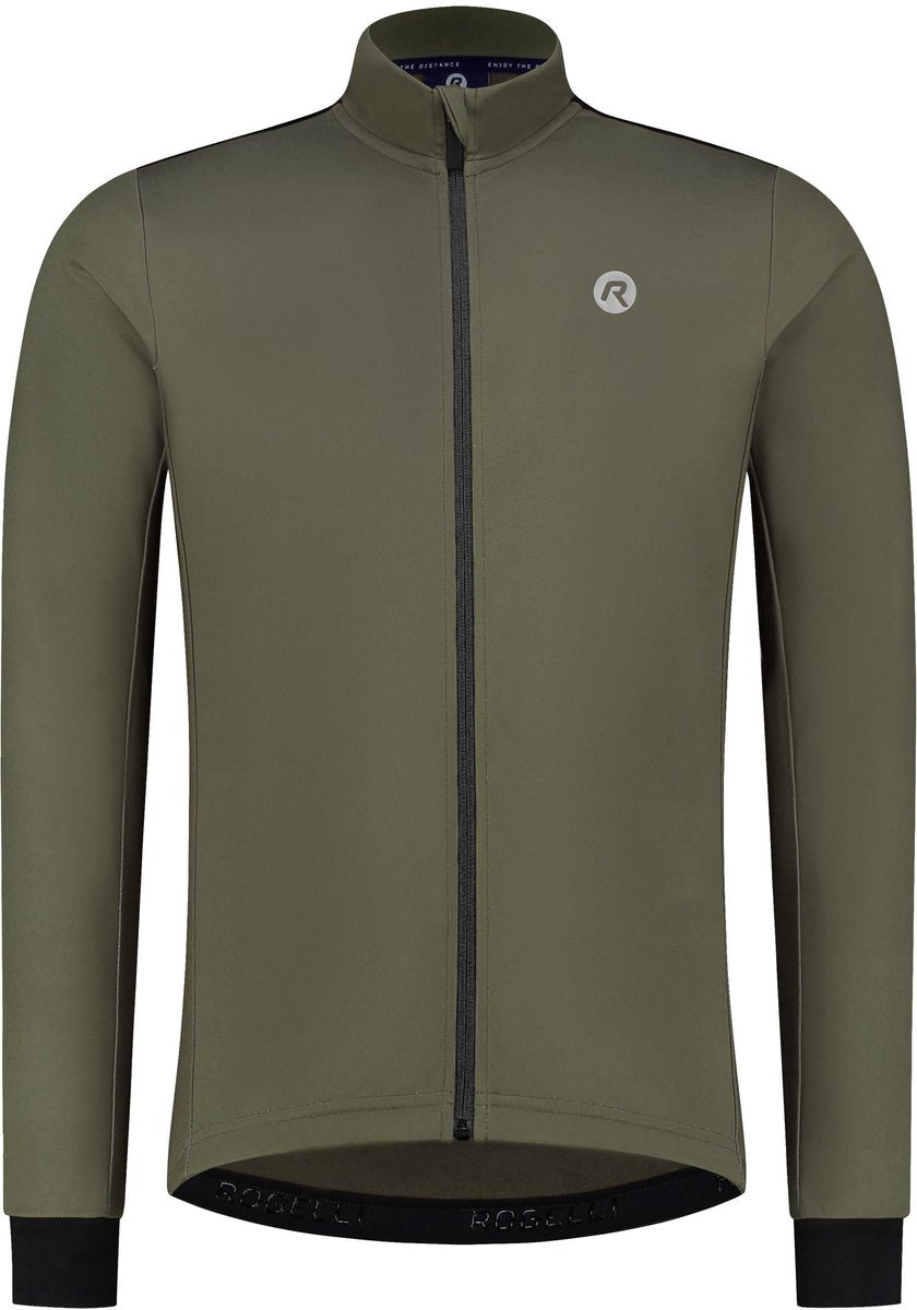 Rogelli core fietsshirt heren lange mouwen - wielershirt - comfort fit - groen - maat xxl