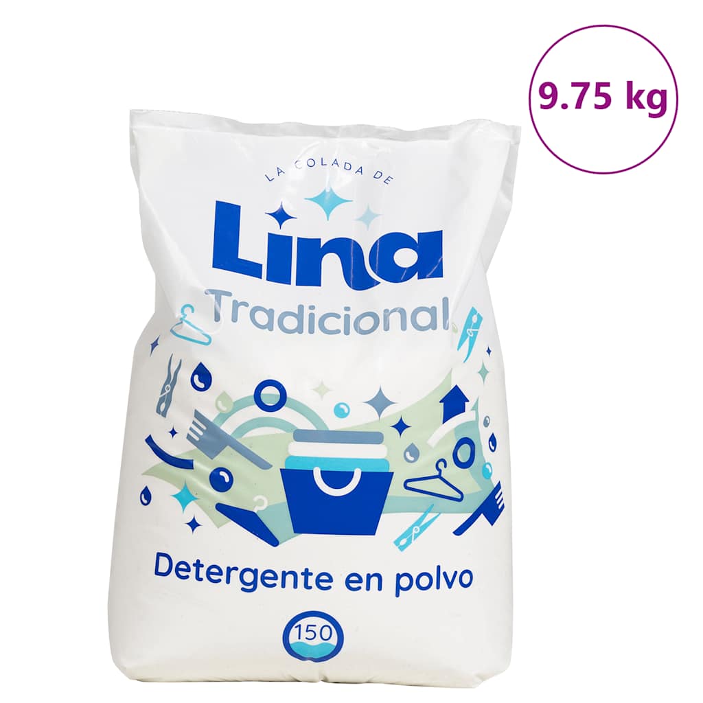 VidaXL Waschpulver für 150 Wäschen 9,75 kg weiß