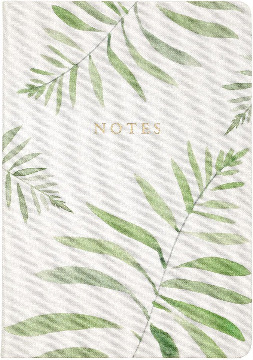 Eccolo Notizbuch – Leinenfarn – Linie – ca. 15 x 20 cm – ec-hc401c