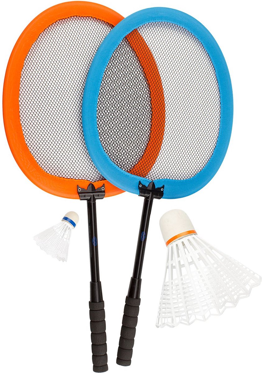 Get go badminton set - xxl - blauw oranje