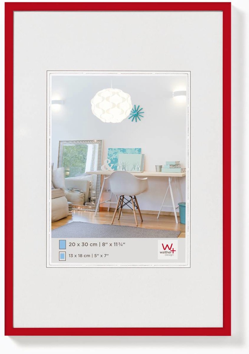 Walther New Lifestyle - Kunststoffrahmen - Fotogröße 24x30 cm - rot