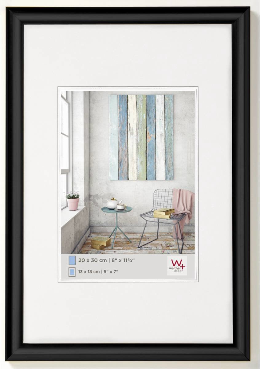 Walther trendstyle - Kunststoffrahmen - Fotogröße 30x45 cm - Schwarz