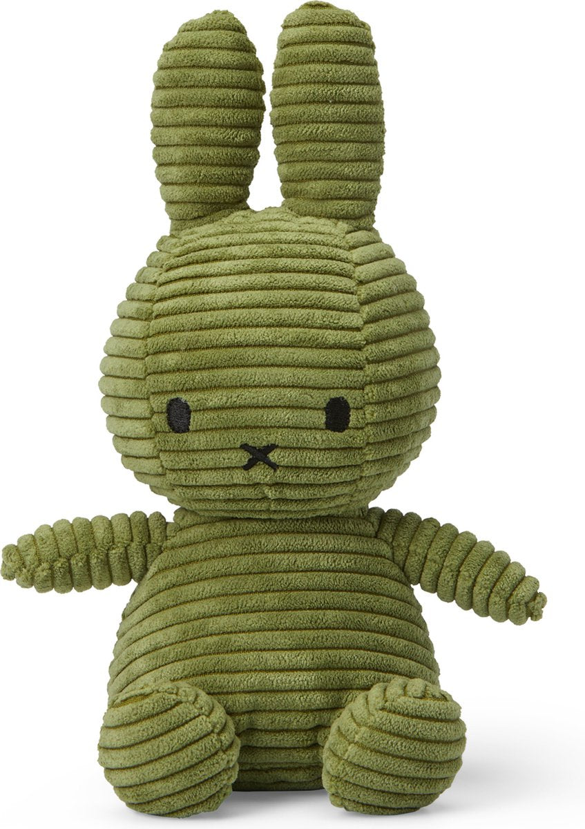 Bon ton toys nijntje - eco corduroy olive green - 23 cm - 9''