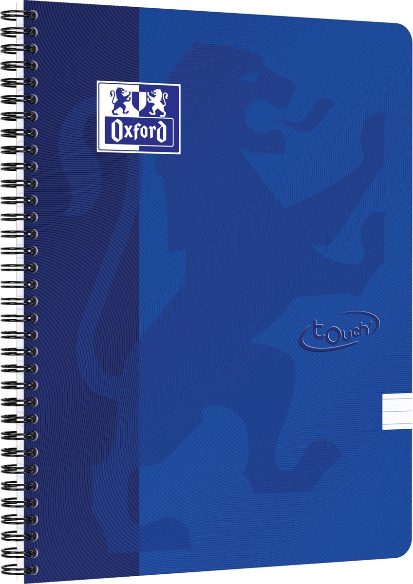 Oxford Touch – Schreibblock – A4 – liniert – 140 Seiten – 90 g – Softcover – Blau