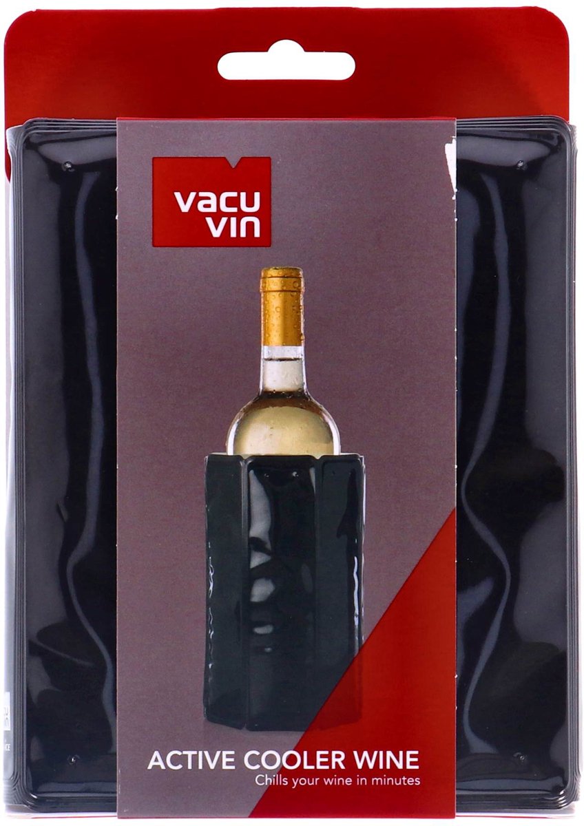 Vacu Fin Weinkühler schwarz | 2 Stk