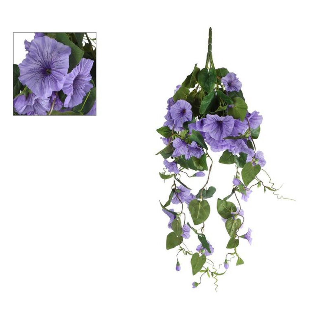 No brand künstlicher Zweig zum Aufhängen, Petunie, violett, 79 cm