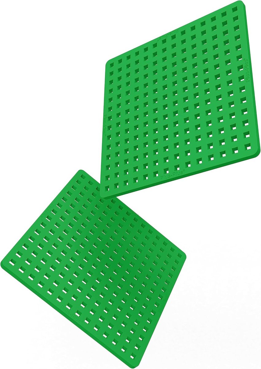 Plus-Plus Grundbauplatte grün 2-teiliger Baukasten – 4022 – Konstruktionsspielzeug – Konstruktionsspielzeug – Set mit Bausteinen – ab 5 Jahren