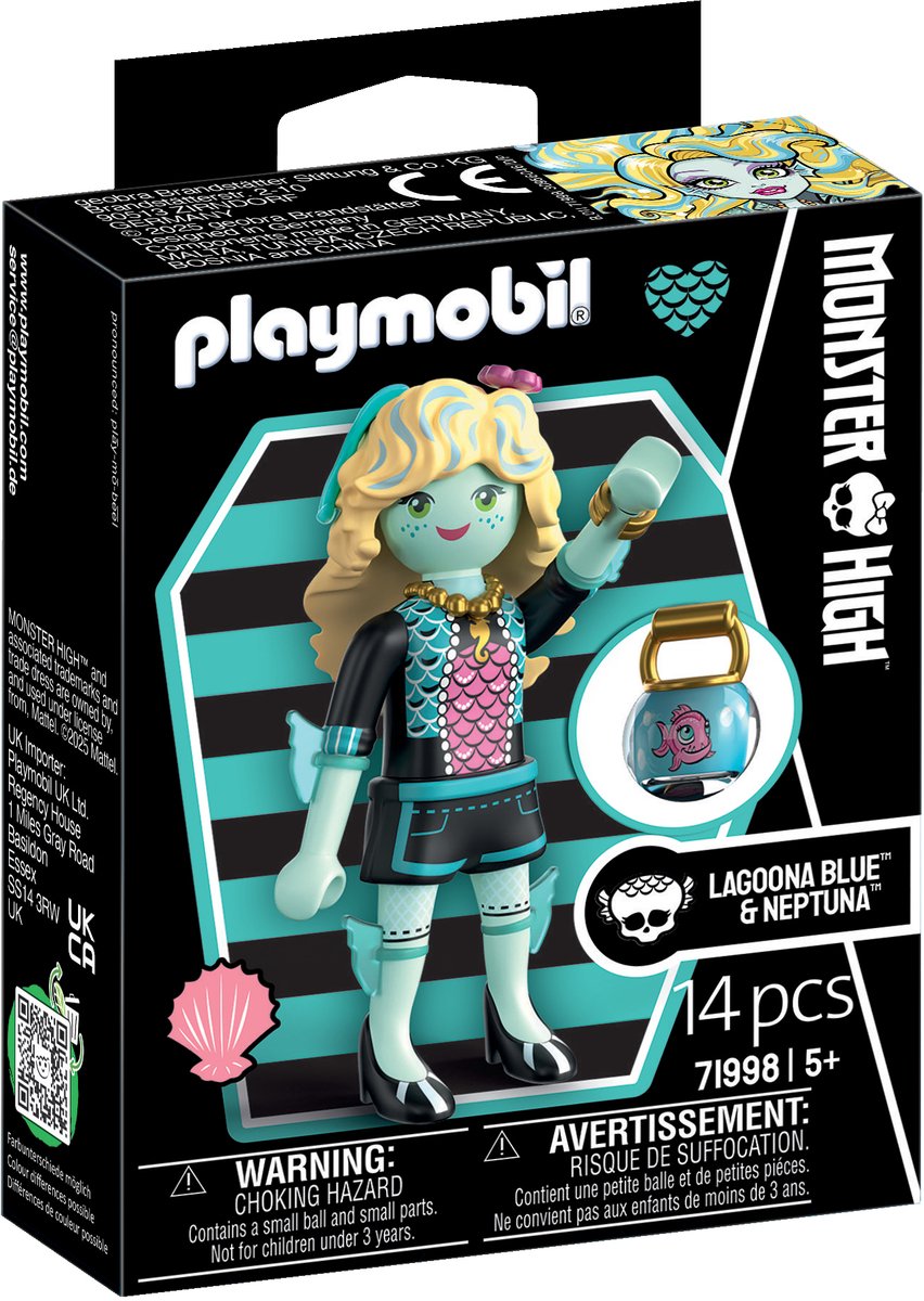 Playmobil | Monster hoch | lagunenblau | Spielfiguren-Set für kreative Halloween-Abenteuer Unterwasser-Monsterträume | mit Figurenzubehör | tolles Geschenk für Kinder ab 4 Jahren | 71998