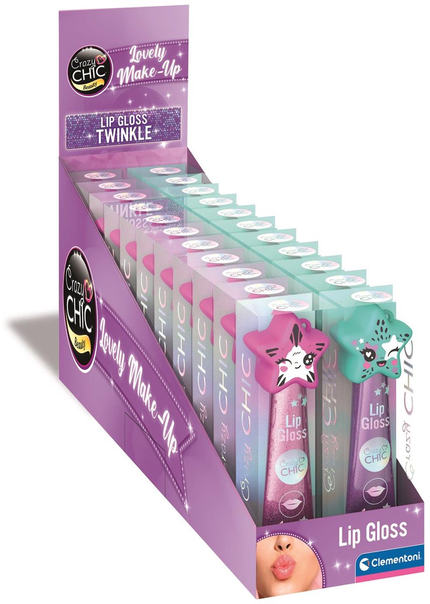 Clementoni Crazy Chic Lipgloss Stern Lila Blau