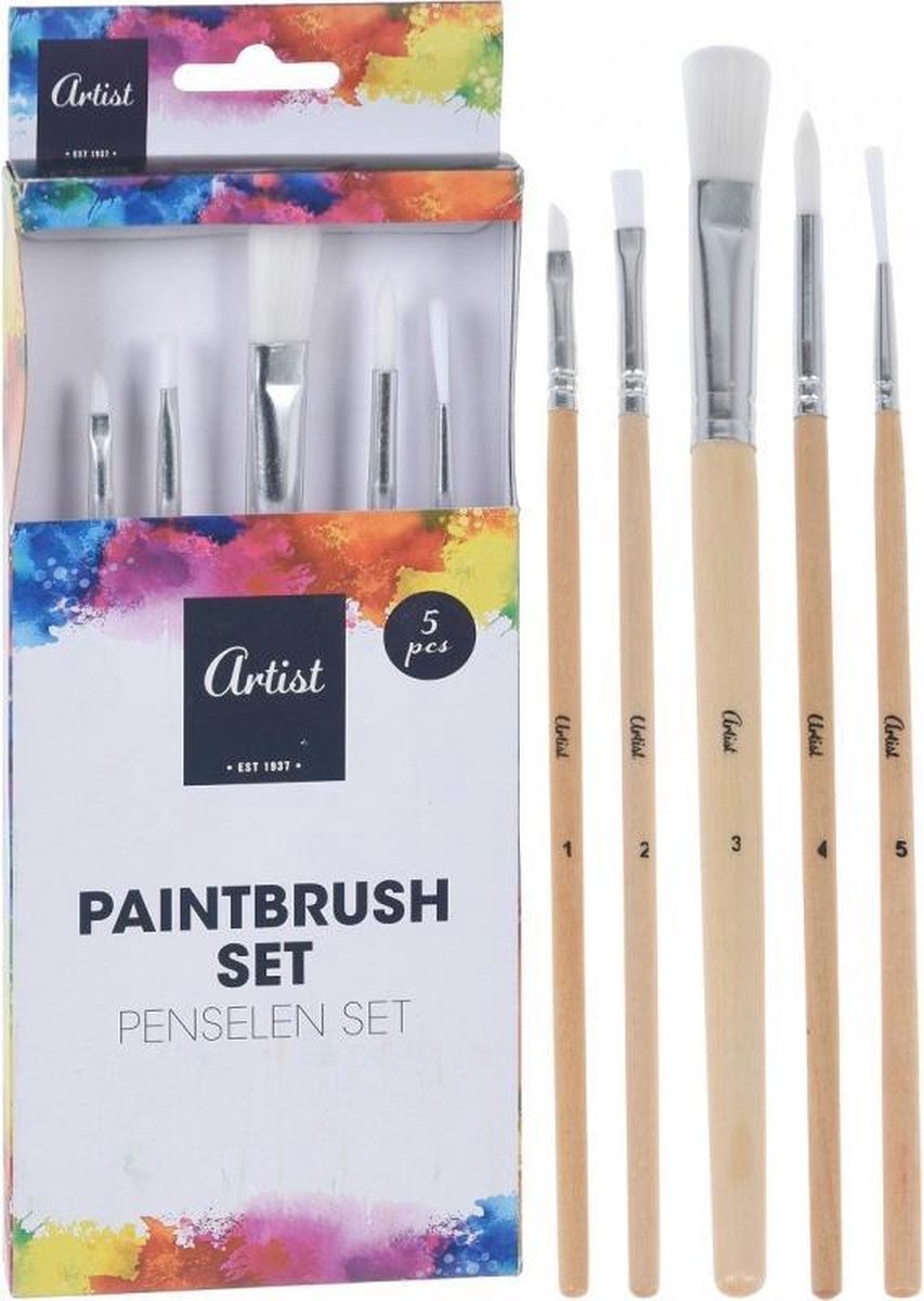 Pinselset, 5-tlg.