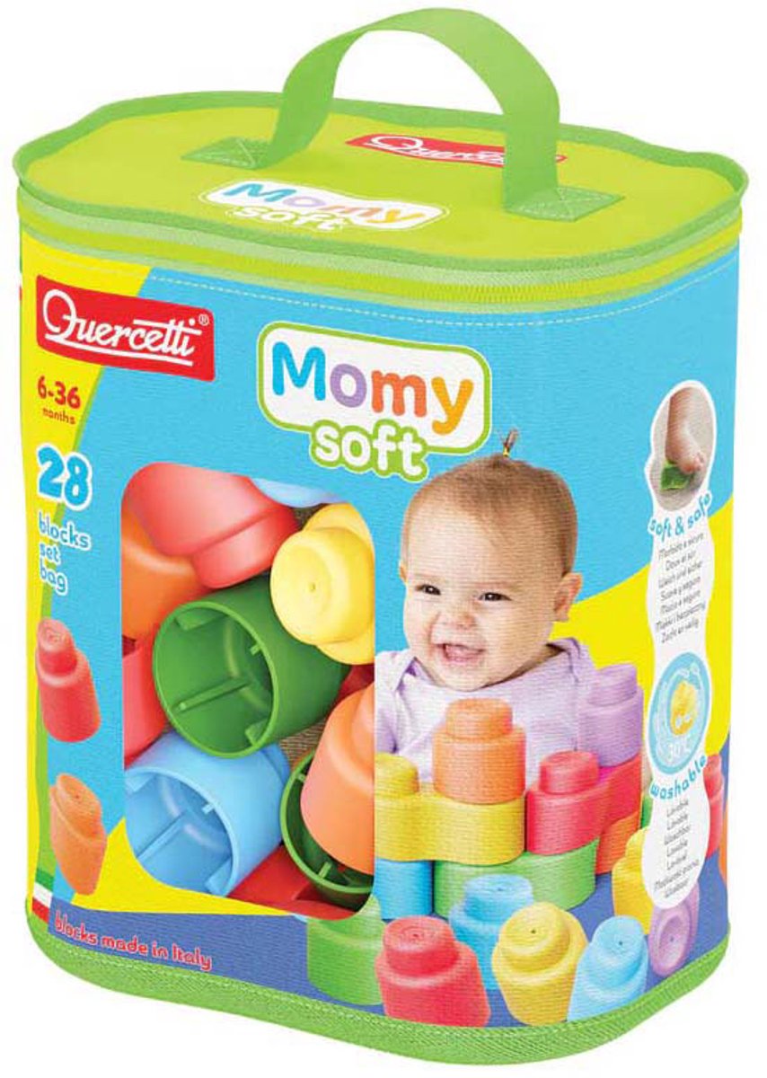 Quercetti Momy Softbausteine – 28 Stk.