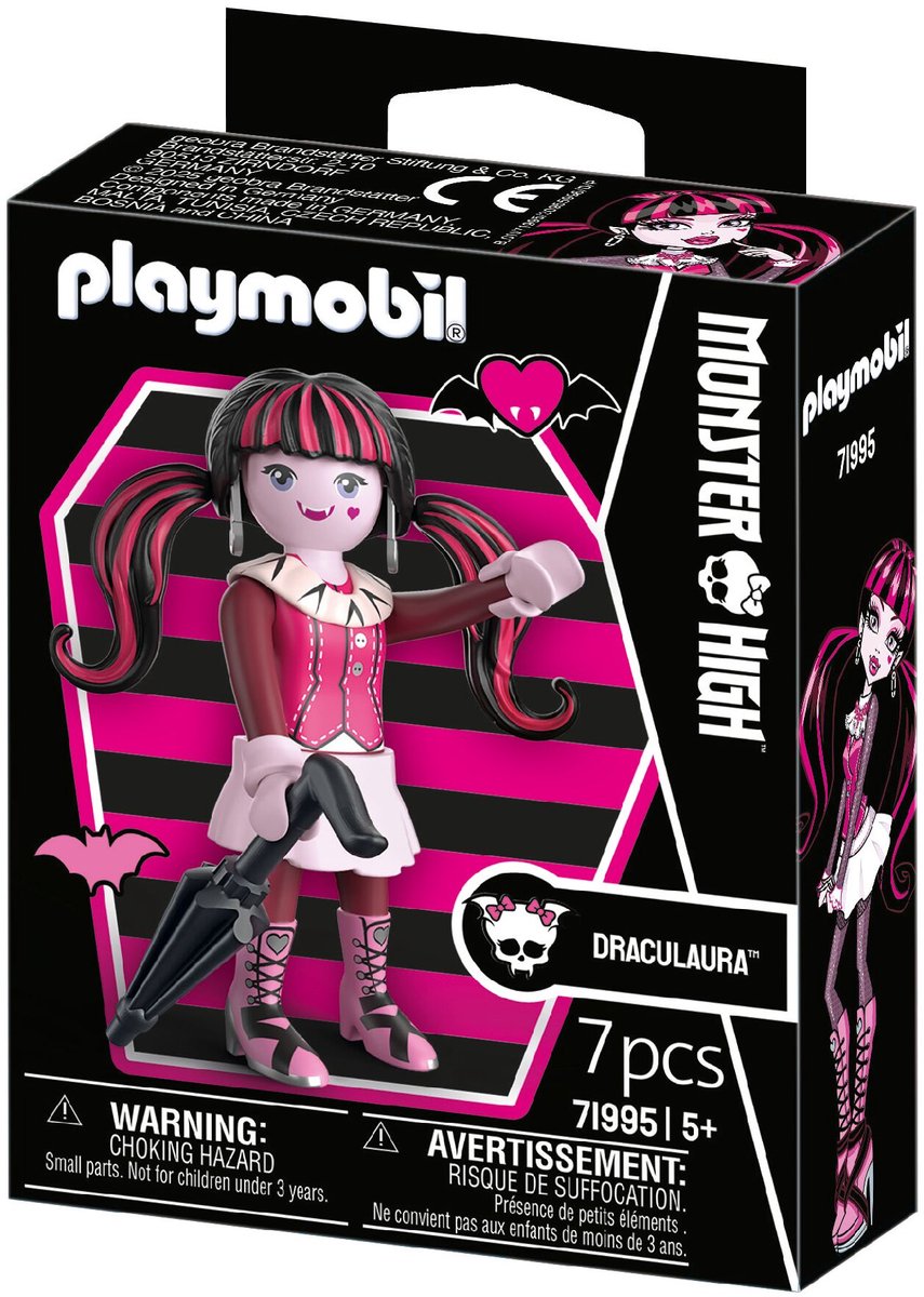 Playmobil | Monster hoch | Draculaura | Halloween-Spielset für spannende Monsterabenteuer | mit liebevollen Details Accessoires Abenteuer | mit liebevollen Details Accessoires | perfektes Geschenk für Kinder ab 4 Jahren | 71995