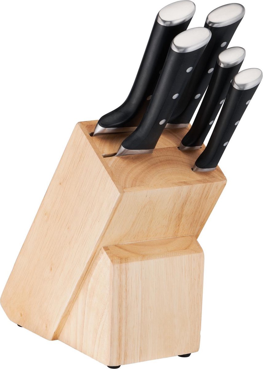 Tefal Ice Force K232S574 – Messerset – 5-teilig – inklusive Messerblock – Edelstahl – spülmaschinenfest