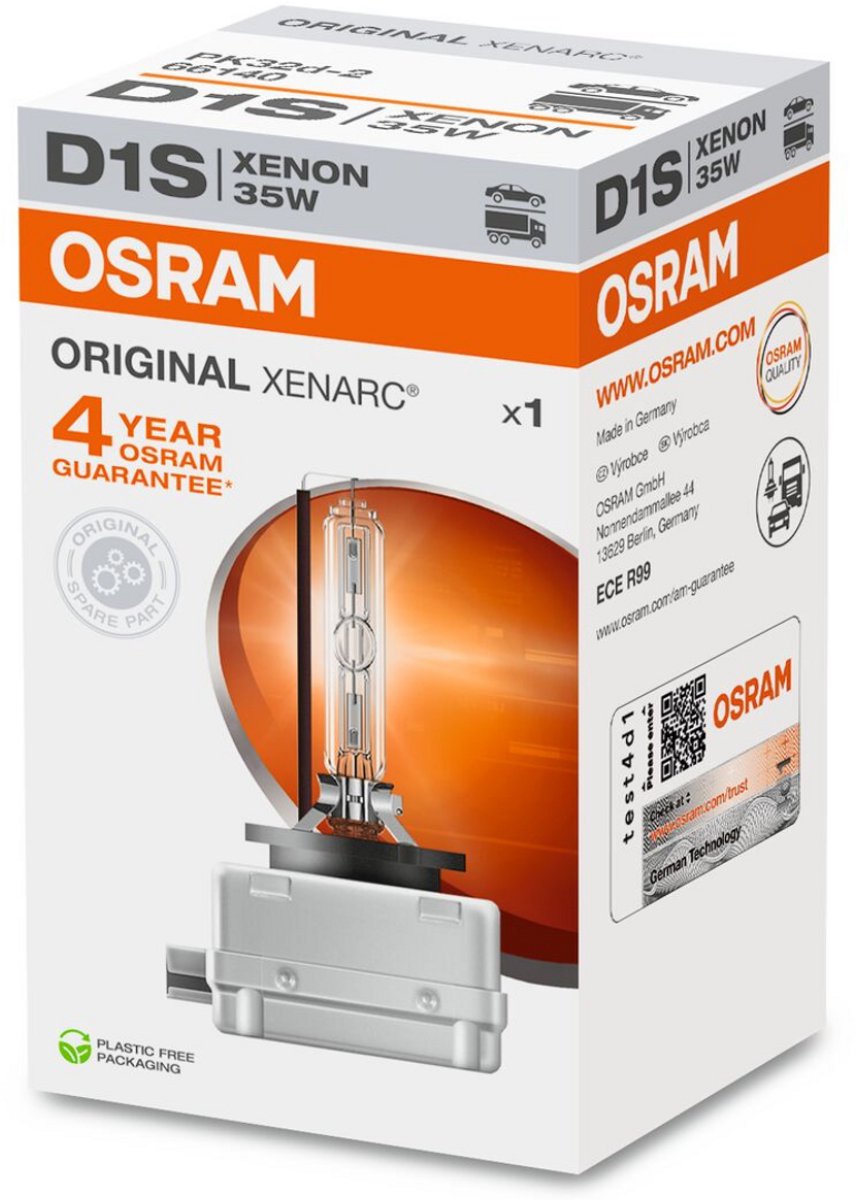 Osram 66140 Xenonlampe Xenarc Original D1S 35 W 12 V, 85 V
