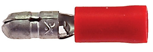 Kabelschuhkugelanschluss Männlich 4 mm - rot (100 Stück)