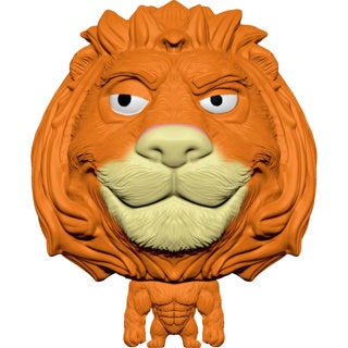 Splats Kopf orange Löwe 11 cm | 3 Stück