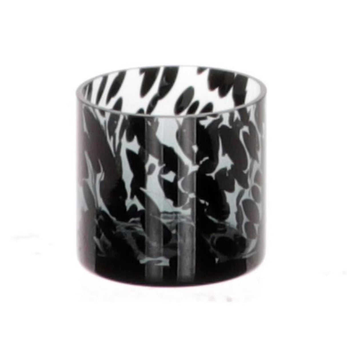 Hbx Natural Living Teelichthalter Pantherglas ø8xh8cm grau