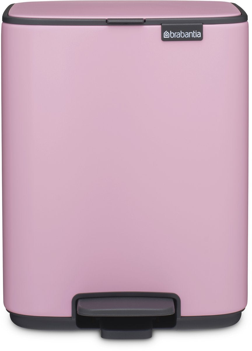 Brabantia Bo Treteimer – 12 Liter – Fliederrosa