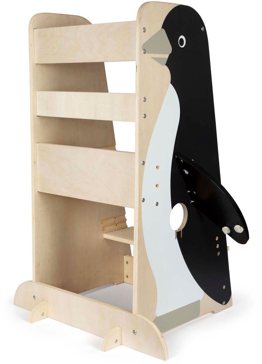 Small Foot - Holz-Lernturm Pinguin Wildleben, 92cm