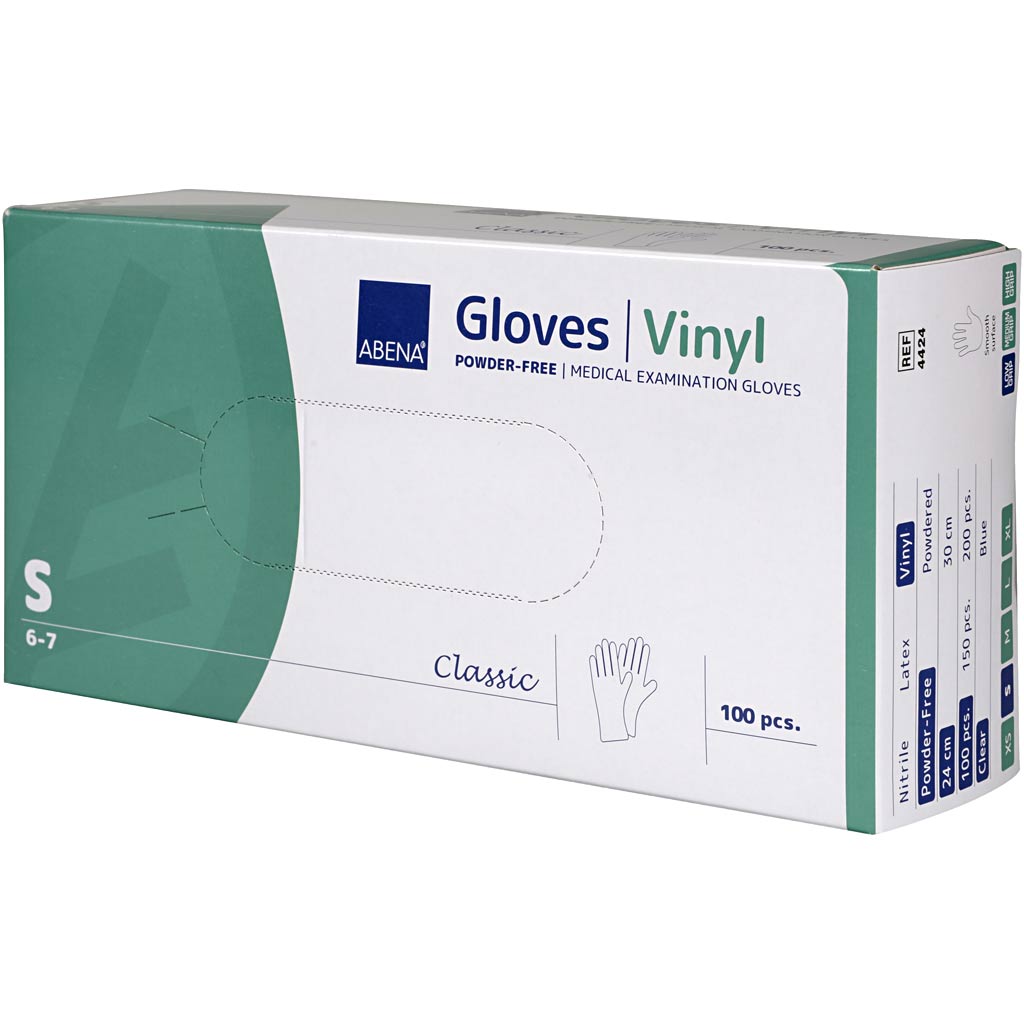 Einweghandschuhe, Größe S, 100 Stück, 1 Box