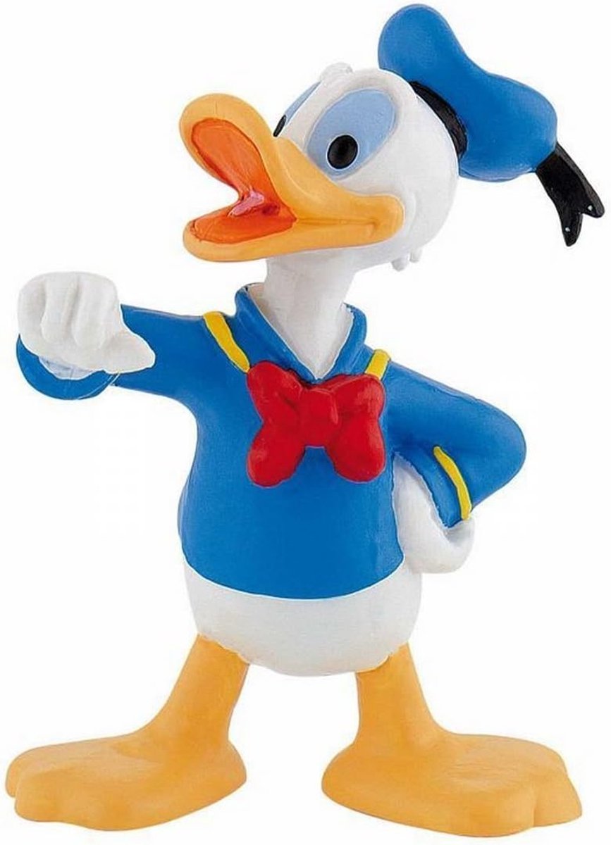Bullyland 15345 – Spielfigur und Sammelfigur Donald Duck von Disney – ca. 4,8 × 3,7 × 6,4 cm – naturgetreues und detailliertes Design – ideal als Tortenfigur und kleines Geschenk für Kinder ab 3 Jahren.