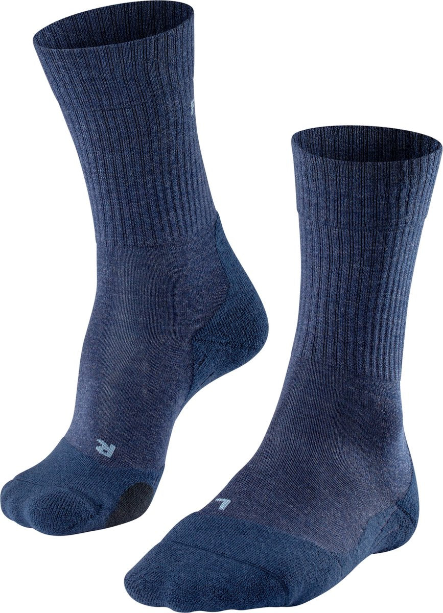 Falke TK2 Wool Anti-Blister dickes Woll-Funktionsmaterial Wandersocken Herren blau – Größe 44-45