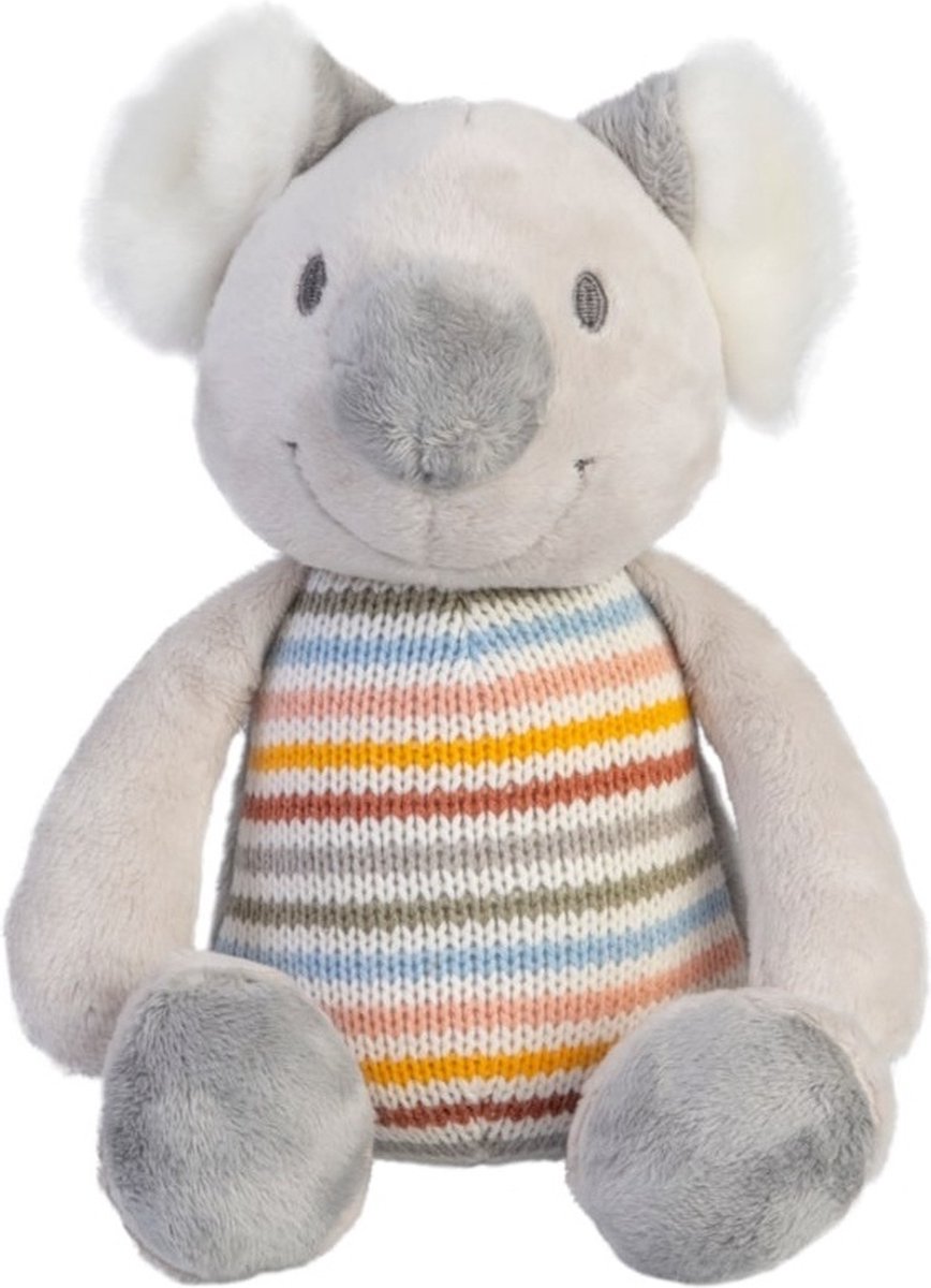 Happy horse koala mckensey knuffel 26cm - grijs multi - baby knuffel