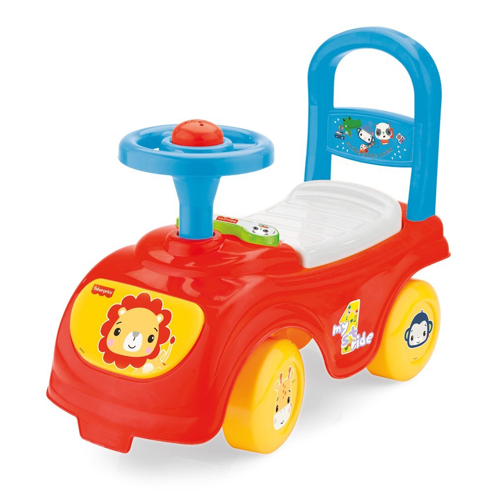 Fisher Price Laufwagen + Hupe rot blau gelb