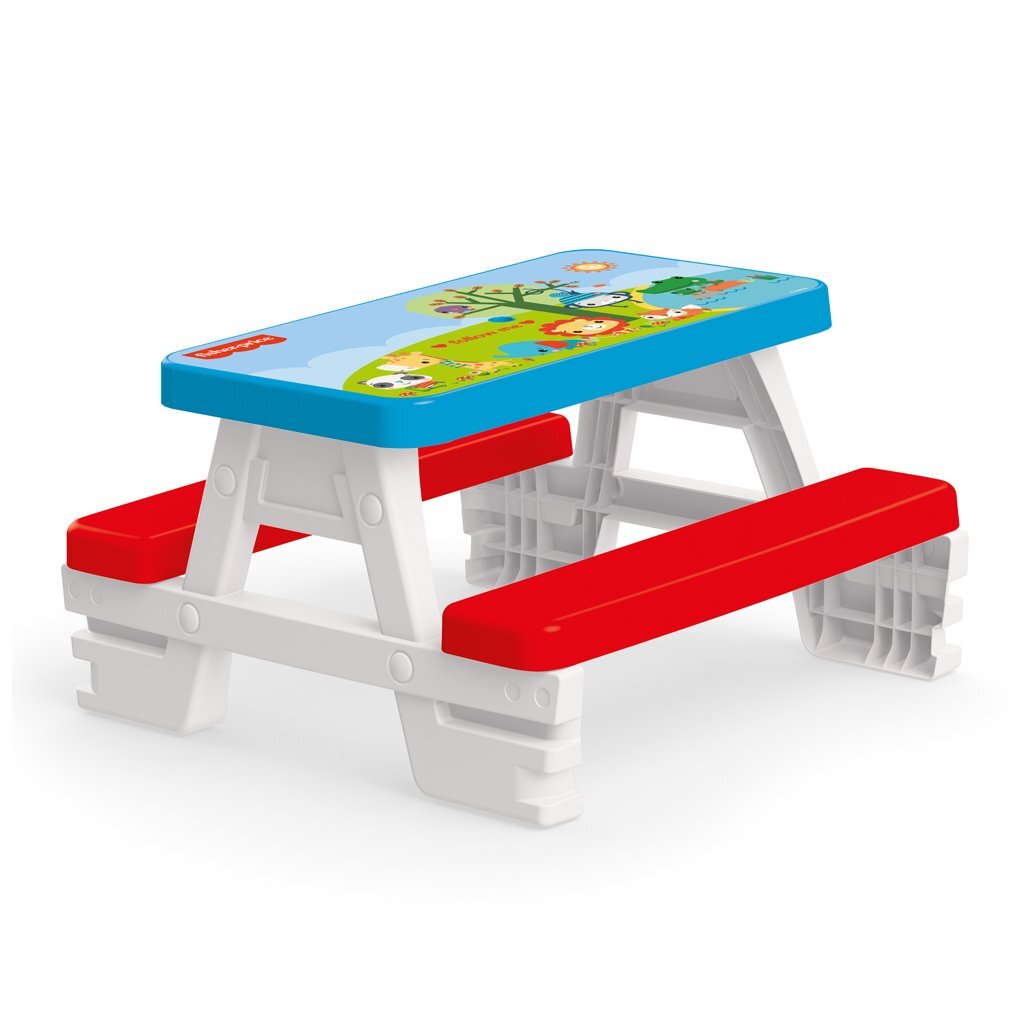 Dolu Fisher Price Picknicktisch rot weiß blau