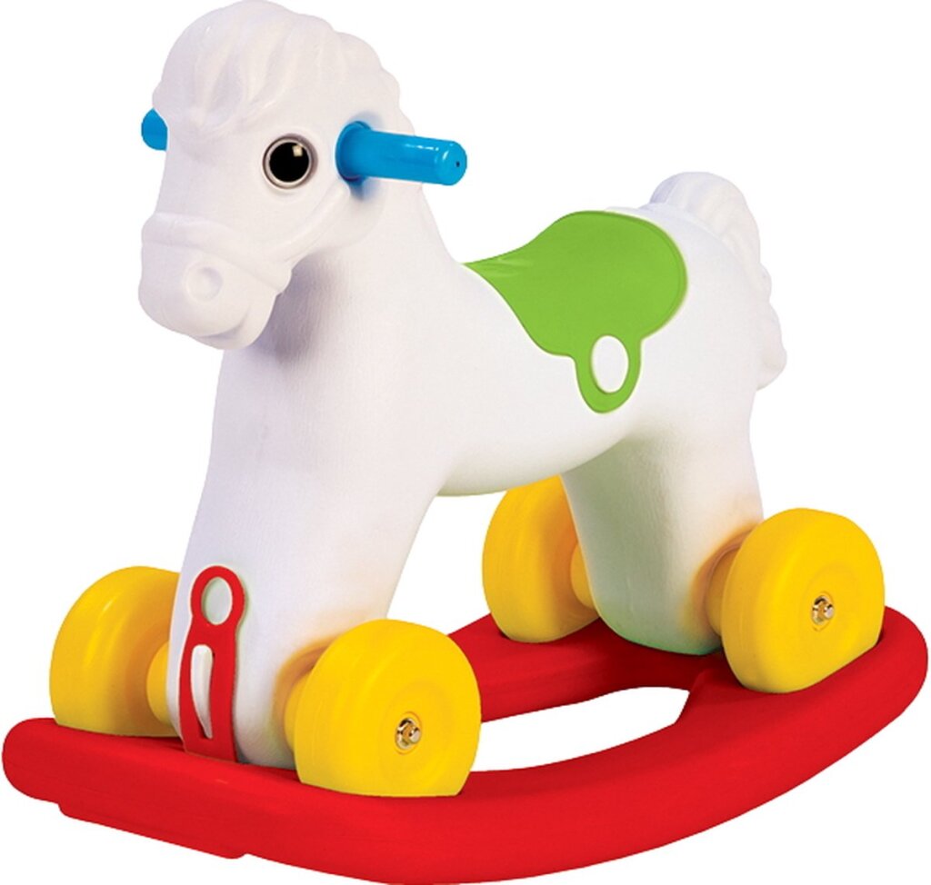 Dolu Dolu 2-in-1-Pony-Schaukelpferd