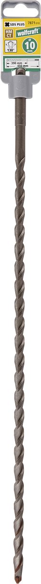 Wolfcraft – Betonbohrer SDS-Plus ø 10 mm – mit Hartmetall versehen – 7871010