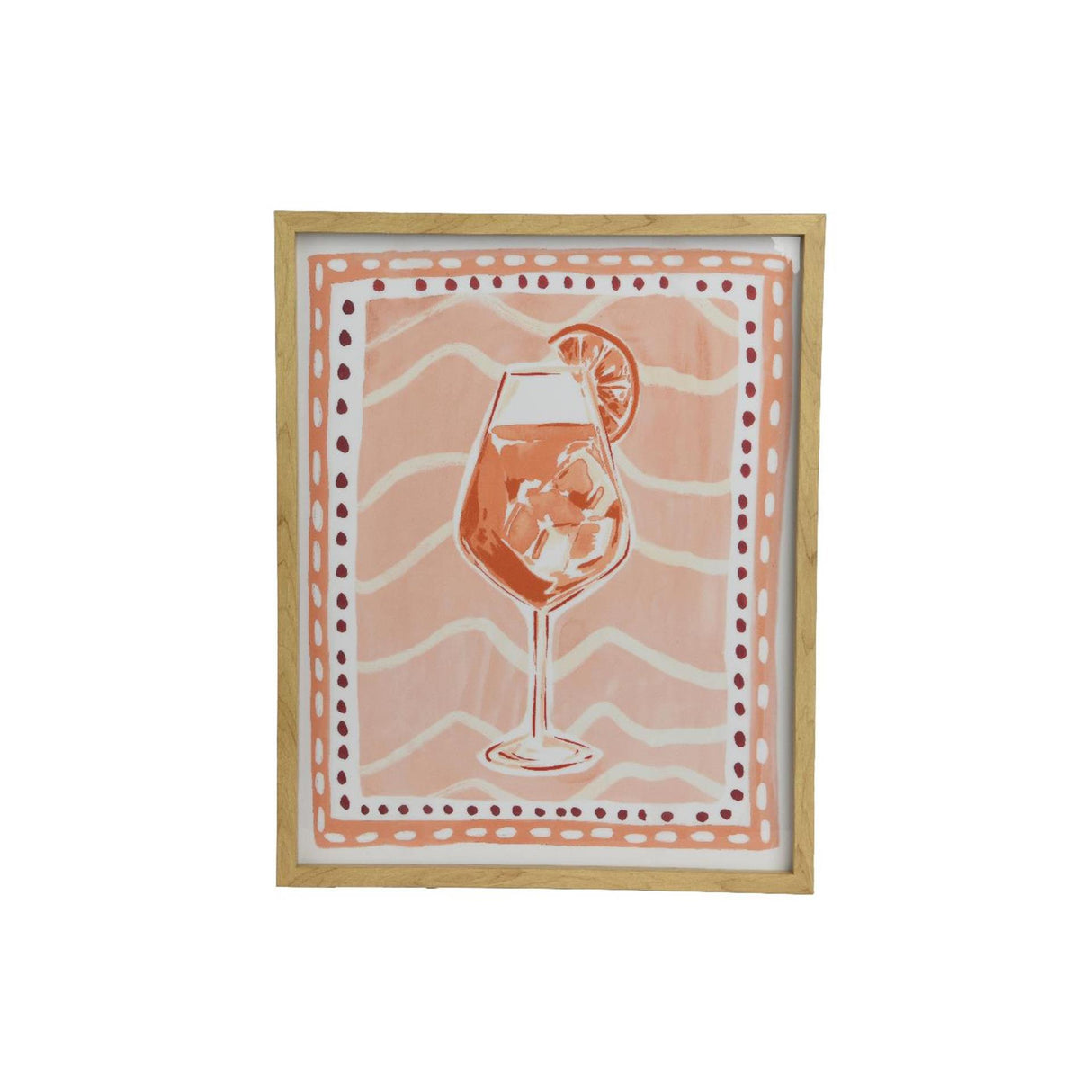 Decoris Wanddeko-Leinwand Cocktail 40x2,6x50cm