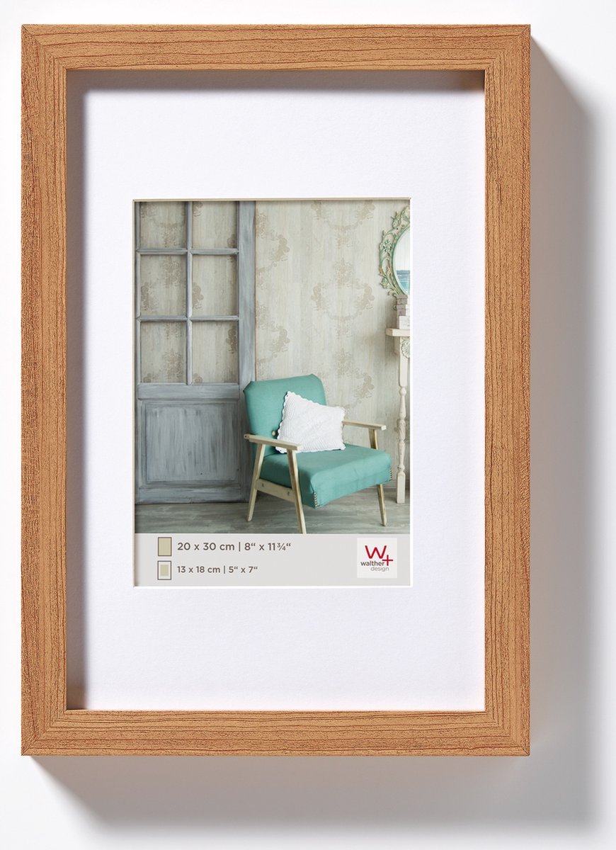 Walther Stockholm – MDF-Holzrahmen – Fotogröße 20 x 30 cm – Buche