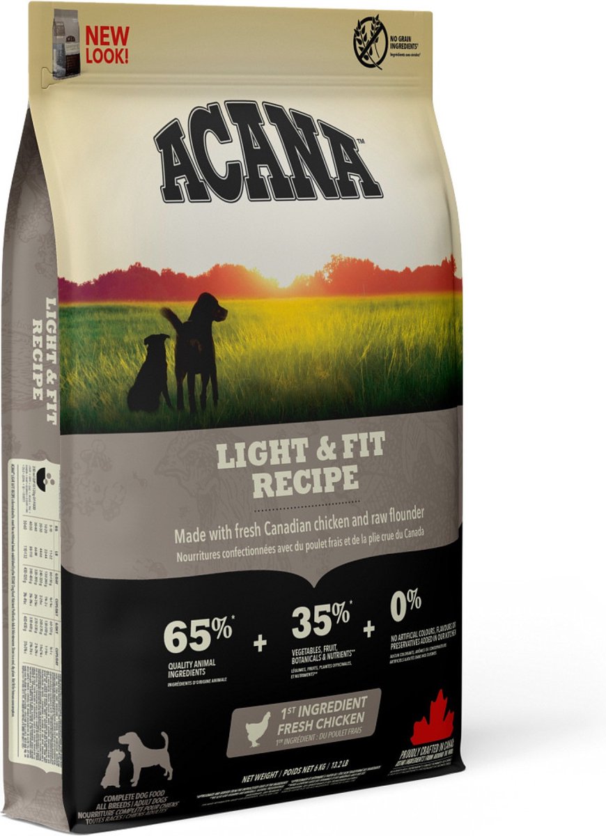 Acana Light Fit – Hundefutter – Light Slim – getreidefrei – hoher Proteingehalt